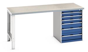 Bott Bench 2000x900x940mm with Lino Top and 6 Drawer Cabinet 940mm High Benches 18/41004120.11 Bott Bench 2000x900x940mm with Lino Top and 6 Drawer Cabinet.jpg